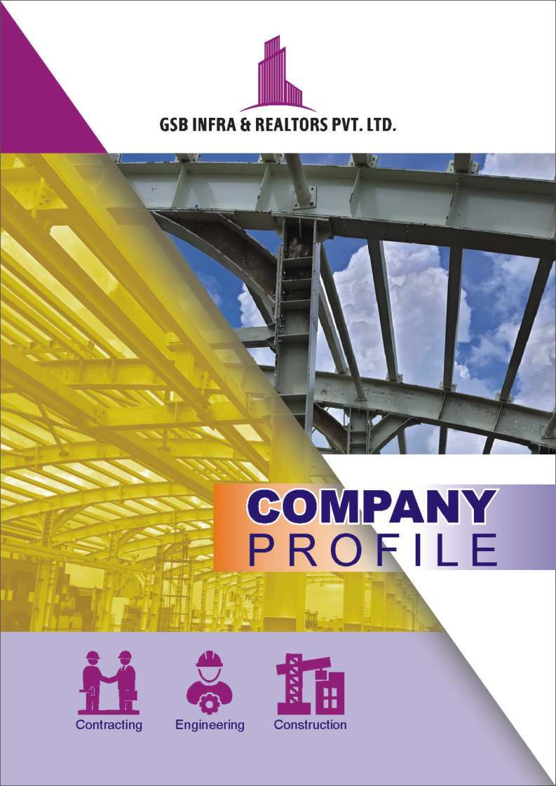 GSB brochure cover showing industrial construction visuals